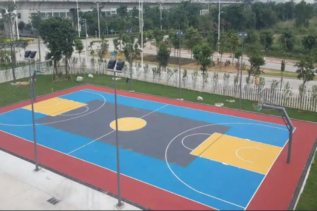 硅PU篮球场