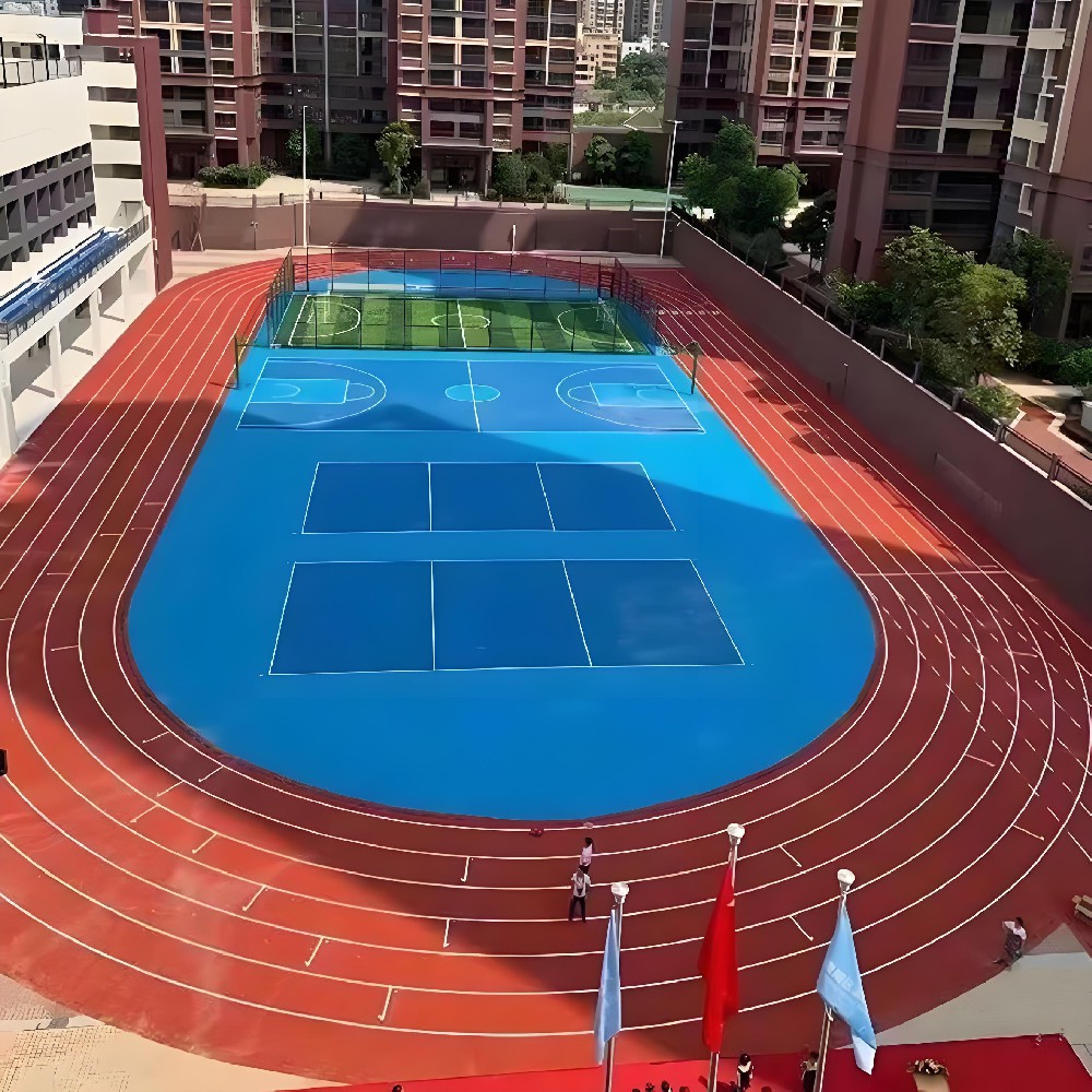 硅PU篮球场施工要点